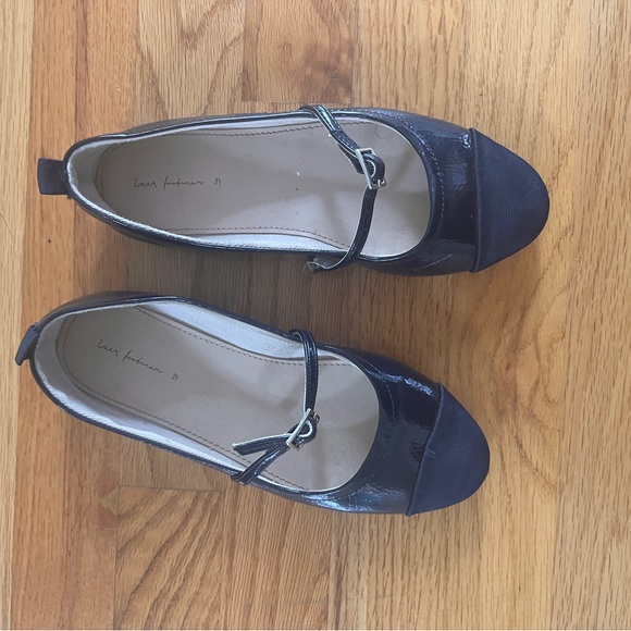 Zara navy blue girl shoes size 34 Ballerina flats - Picture 1 of 10